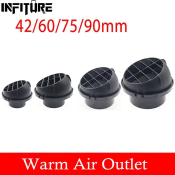 Válvulas de circulação de ar para aquecedor diesel de estacionamento, 42/60/75/90mm, duto de aquecedor automático, ventilação de ar quente para eberspacher webasto