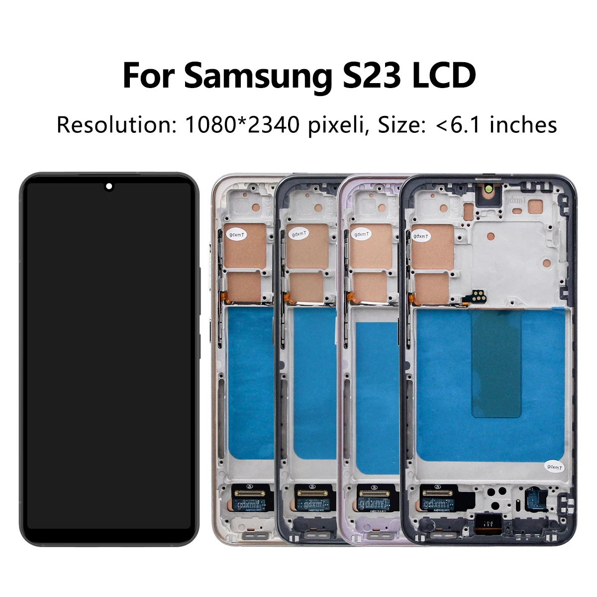 TFT S23 5G Display For Samsung Galaxy S23 LCD Display S911B S911U S911W S911N Touch Screen Replacement Assembly With Frame