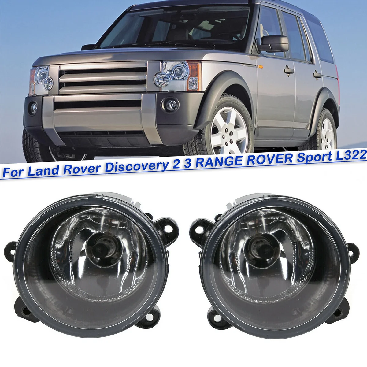 

Передний бампер автомобиля, противотуманные фары, лампа для Land Rover Discovery 2 3 Range Rover Sport L322 H11 3000K, дальняя фара XBJ000080 XBJ000090