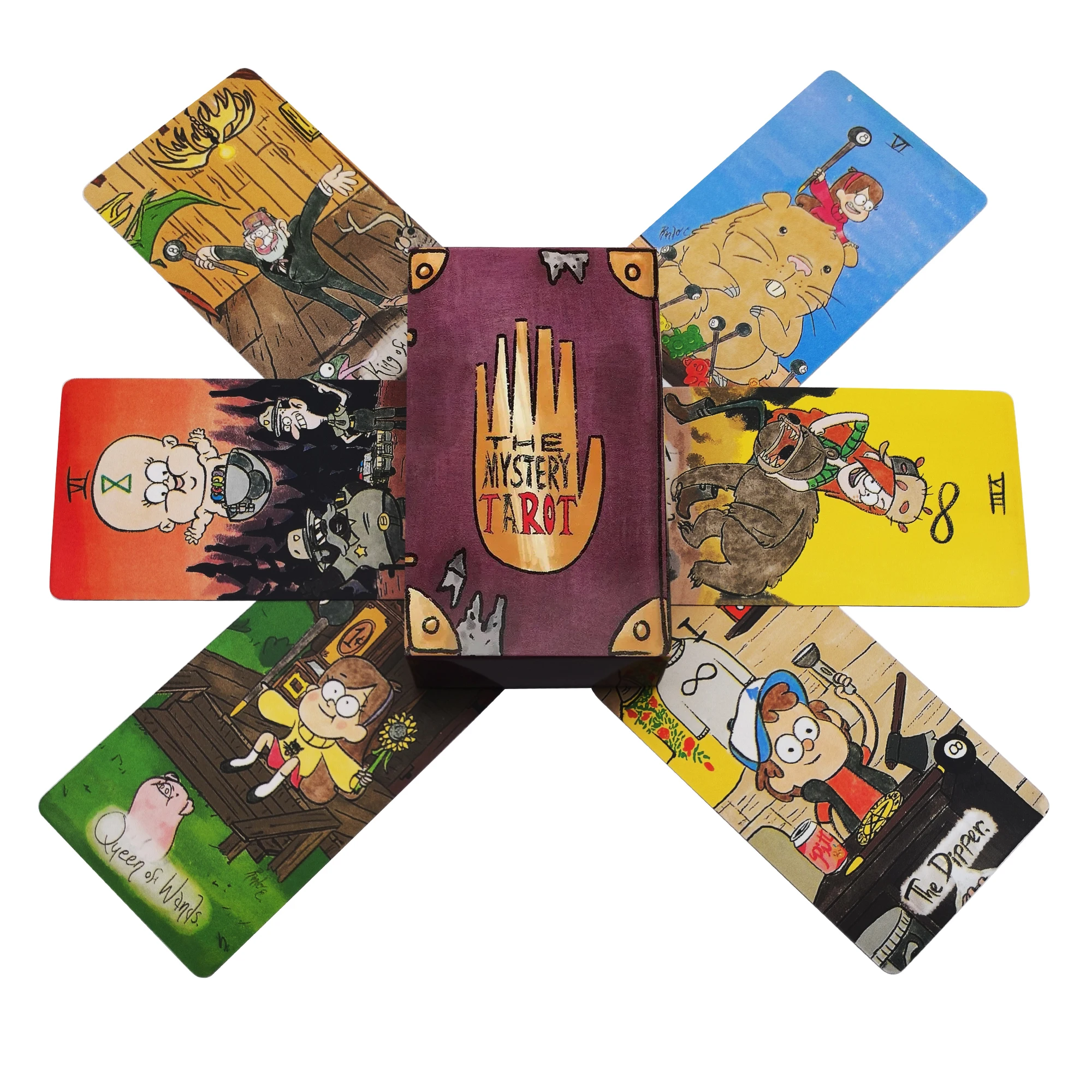 

Mystery Tarot cards A 78 Deck Gravity Falls Inspired 78 Card Deck English version Witchy Beginner Tarot Board games gift