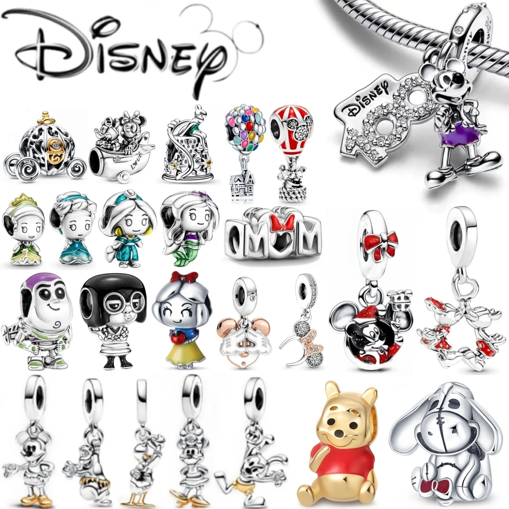 Classic Hot Selling New Disney Minnie Mouse Winnie Charm Fit Pandora Original Bracelet Fashion Festival Gift