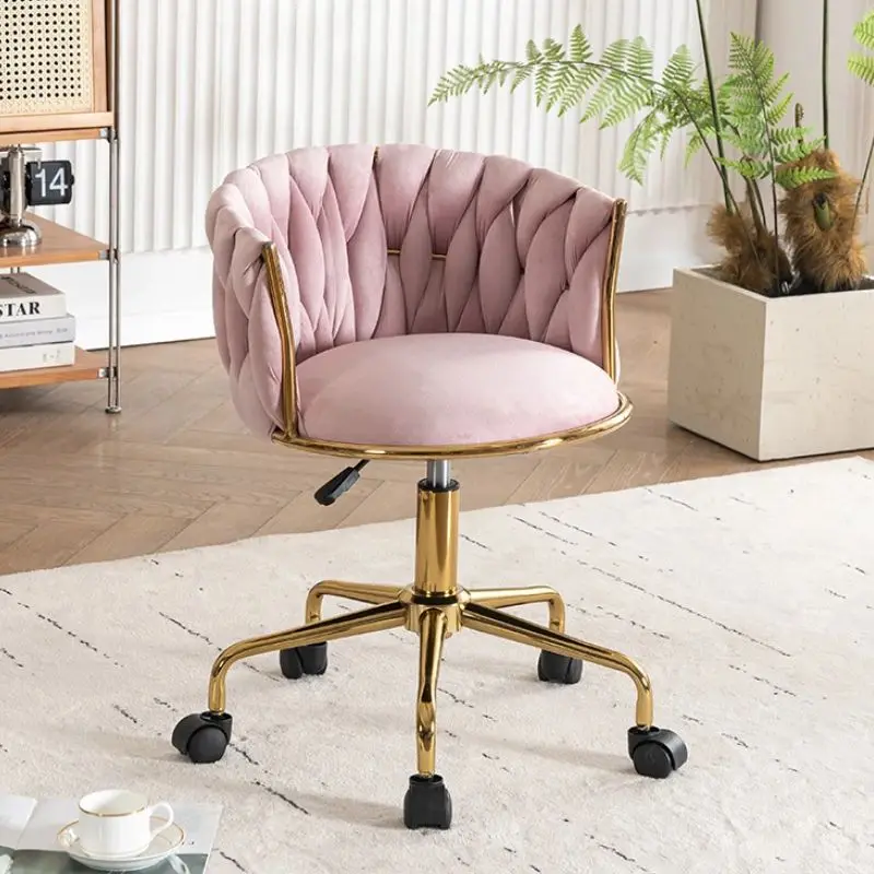 Lift office chair velvet swivel computer chair living room Relaxing armchair home Dresser Makeup soft stool Modern furniture