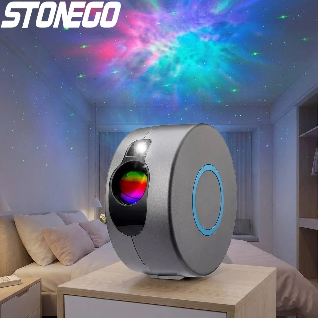 

Galaxy Star Projector Night Light Nebula Sky Light for Bedroom Decor Colorful Atmosphere Lamp Unique Home Lighting