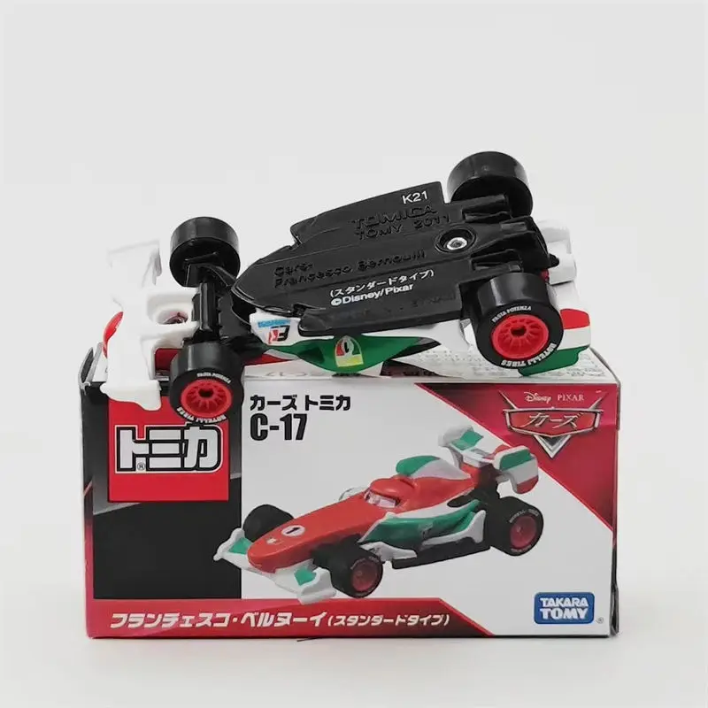 Takara Tomy Tomica Disney Cars C17 Francesco Kolekcja modeli samochodów z odlewu ciśnieniowego