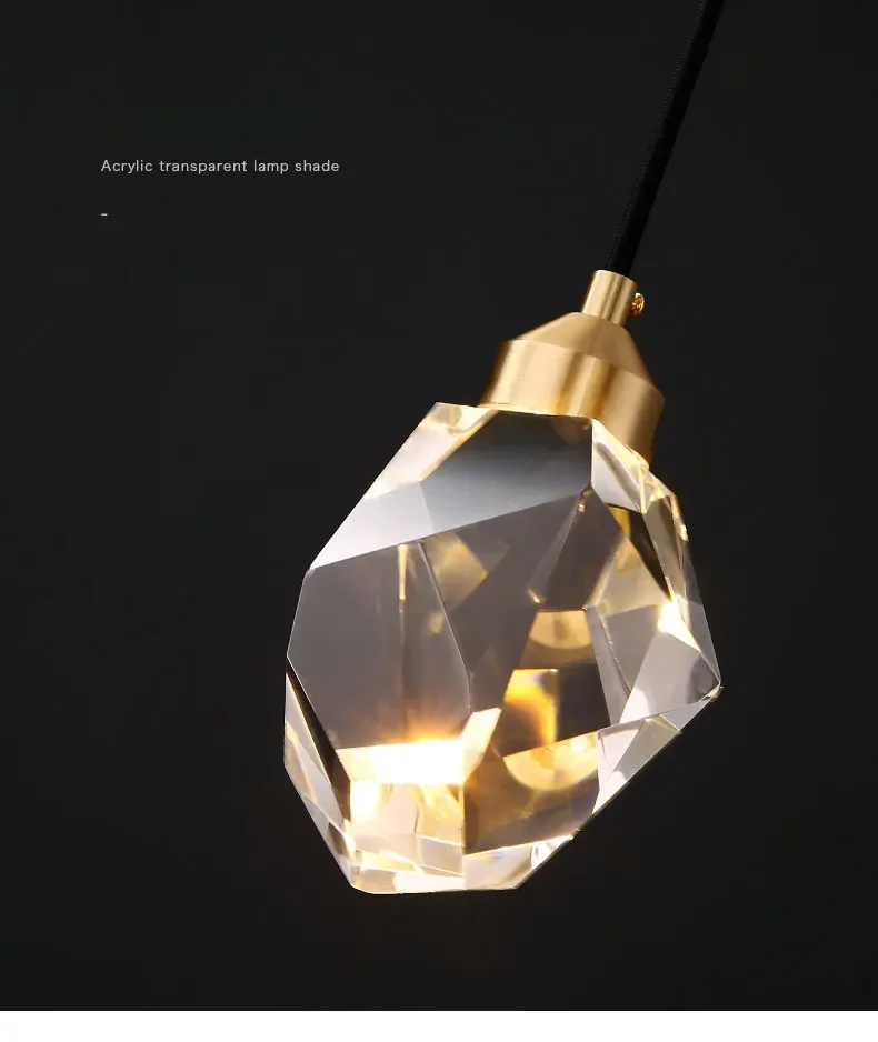 

Luxury Golden Diamond Crystal Chandelier LED Lighting for Staircase Large Living Room Hall Home Decorative Lamp