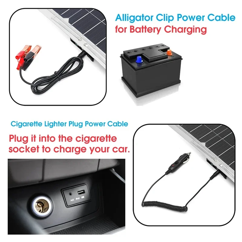 Imagem -04 - Painel Solar Portátil Power Bank Kit 600w 18v 12v Controlador Placa Solar para Casa Camping rv Carro Carregador de Bateria Rápido