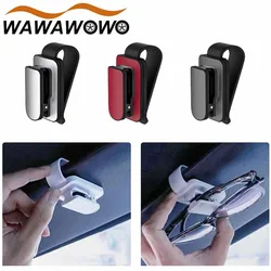 1Pcs Universal Car Auto Sunglasses Holder Hanger, Eyeglasses Mount for Sun Visor Ticket Card Glasses Clip Fastener Accessories