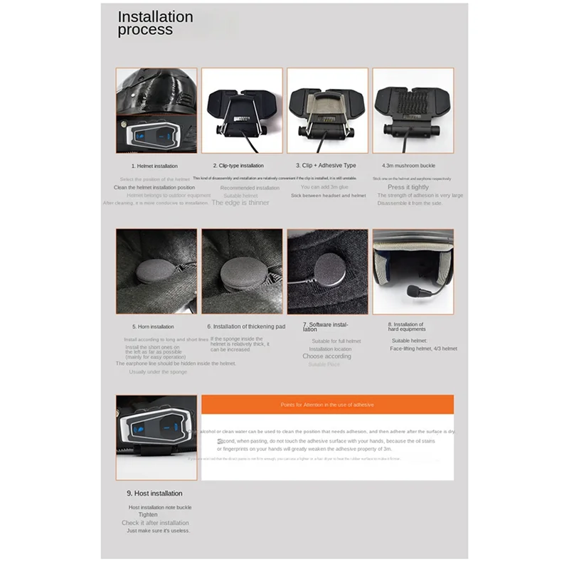 Excellent-Motorcycle Helmet Bluetooth Headset Noise Reduction GPS Automatic Answer Navigation Music Helmet Headset
