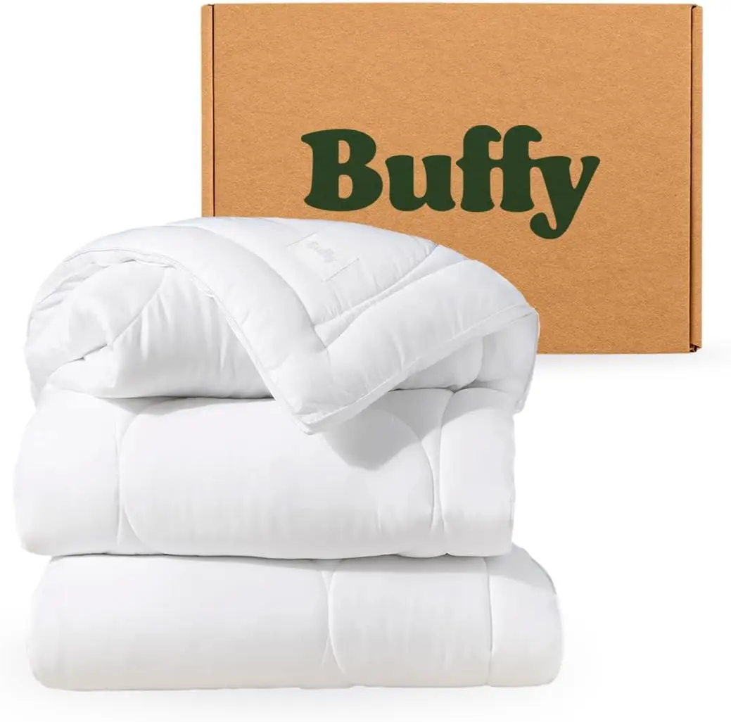 

Cooling Comforter for Hot Sleepers, Lightweight Fluffy All-Season Eucalyptus Lyocell Duvet Insert King/Cal King