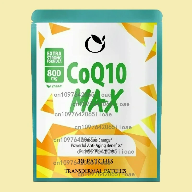 

30 Patches CoQ10 Antioxidant Transdermal Patches Energy Support