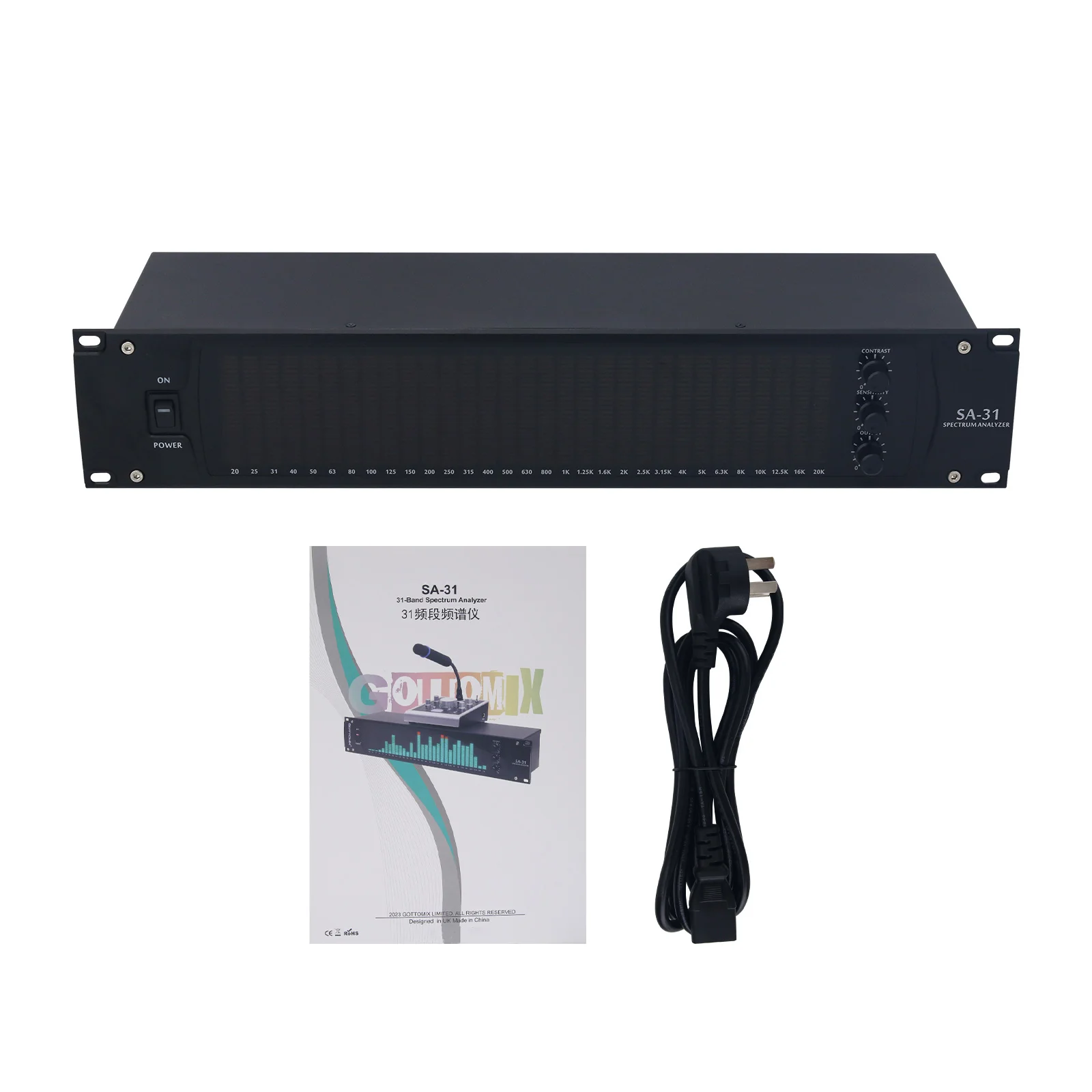 

SA-31 Standard Version 31-Band Music Spectrum Analyzer Display For Recording Studio