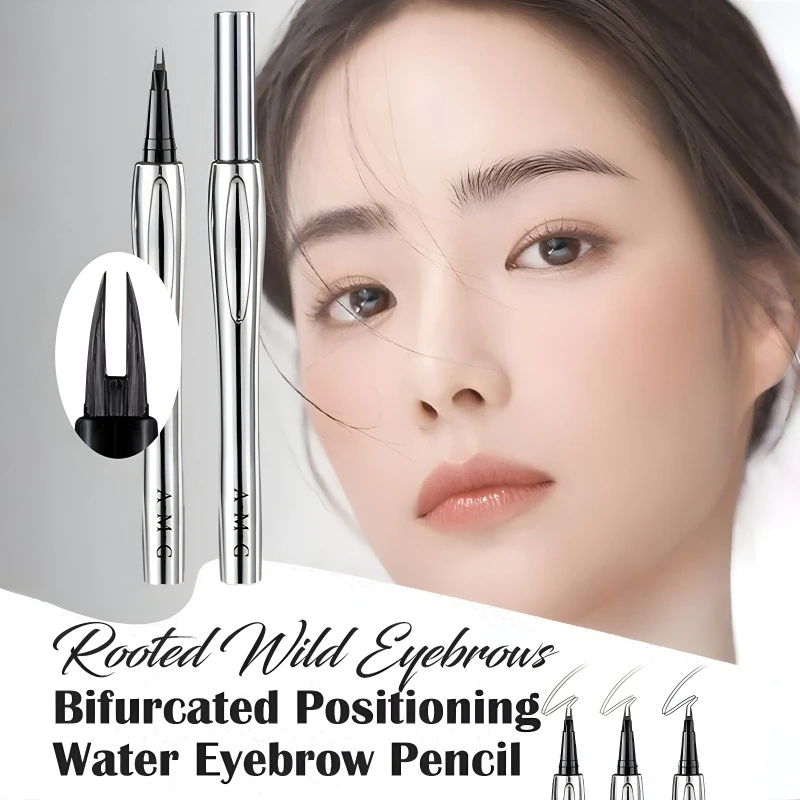 Cross-positioned eyebrow pencil Wild Eyebrow Pencil  Long Lasting Easy To Grip Eyebrow Tattoo Waterproof Thin Liquid Lying Silkw