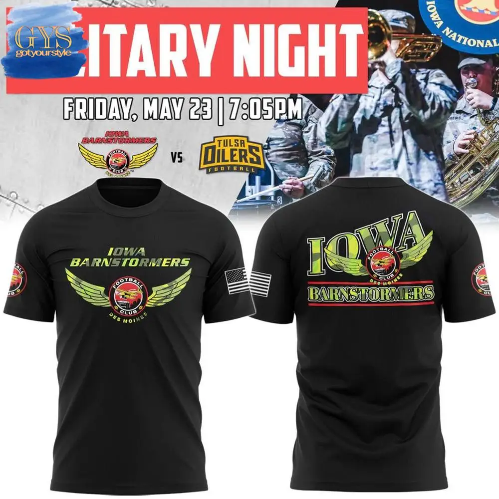 

Hot-selling 3DPrinting Iowa State Tour Team 2025 Military Uniform Night T-shirt Men's Women's Sports and Leisure Short Sleeves
