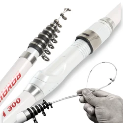 Telescopic Rock Fishing Rod Spinning Carbon Fiber/FRP Pesca Carp Feeder Super Short Travel Portable Pole Tackle 1.5M-3.0M