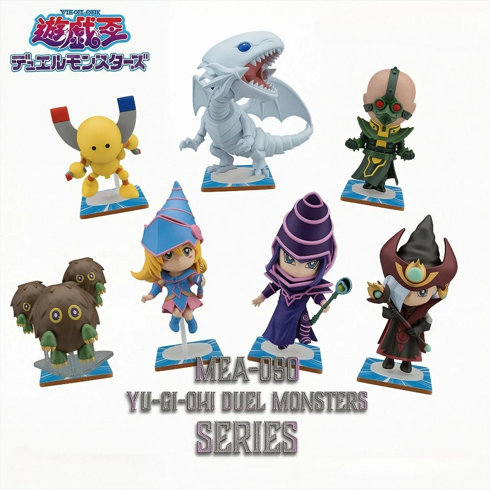 YuGiOh BlueEyes White Dragon Blind Box Dark Magician Chibi Mini Figure Kawaii Deks Decor Collectible Toy Surprise Gift for Fan