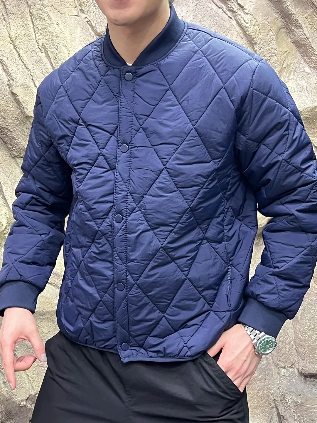 

Cleanfit Cotton Jaet for Men Baseball Collar Color Simple Sle Retro Japanese Sle Winter Warm Button up Coat