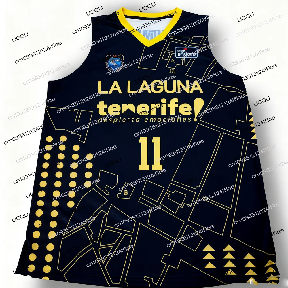 Spain Basketball Tenerife 2025 Basketball Contest Jersey Special Fan Jersey Kit For Men's Basketball Quick-drying Sweatshirt