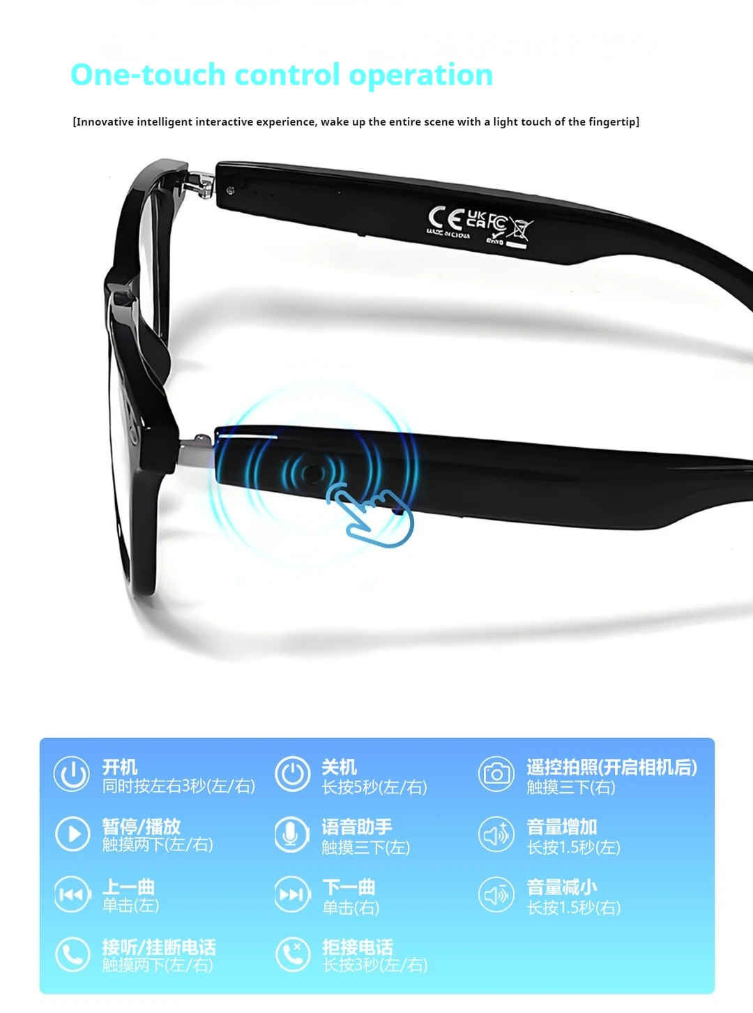 F16 جديد AI ترجمة نظارات بلوتوث الترجمة في الوقت الحقيقي ل 100+ لغات تشغيل الموسيقى وظيفة الاتصال النظارات الذكية