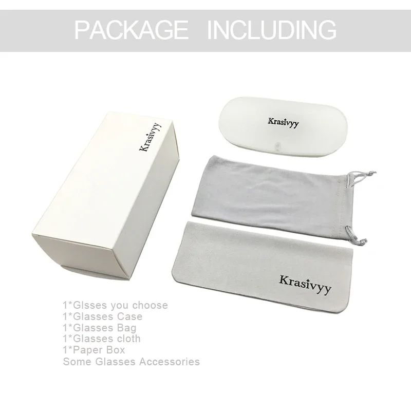 Krasivyy-gafas graduadas cuadradas sin montura para hombre y mujer, marco de titanio, diseño europeo, novedad de 2024