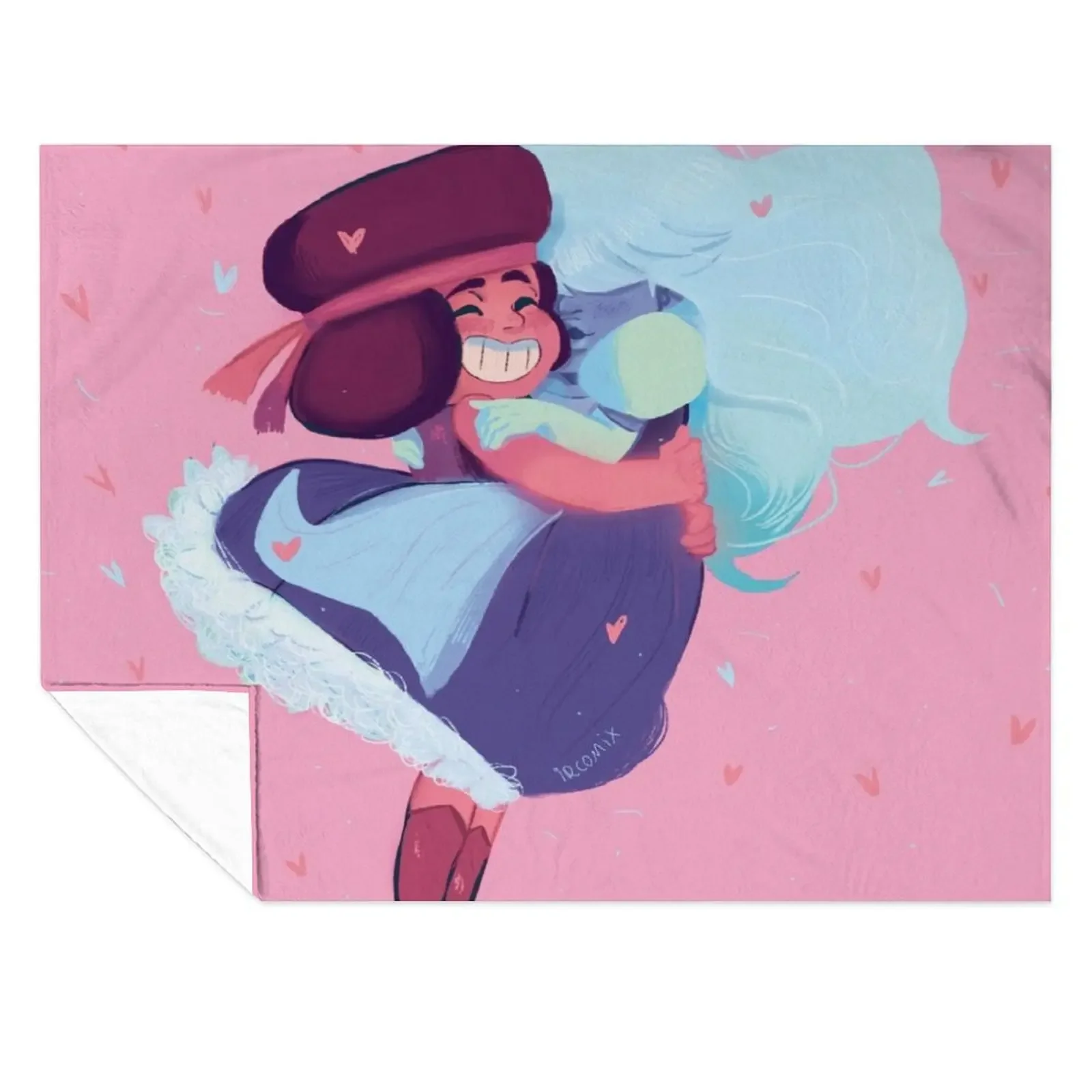 

SU Ruby and Sapphire Throw Blanket Decorative Beds Moving Hairy Heavy Blankets