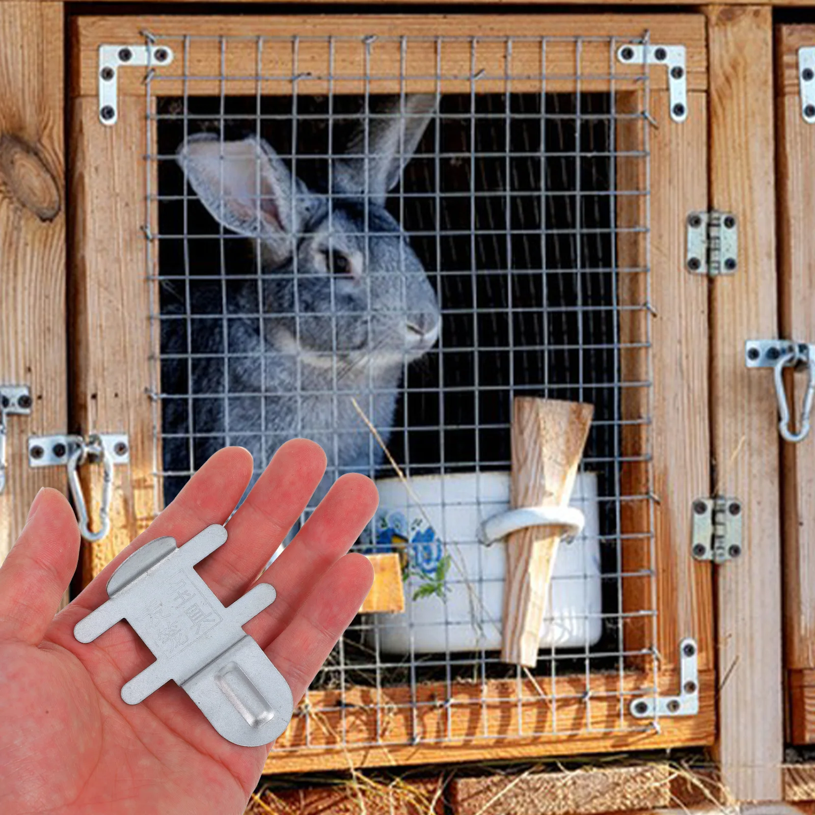 

10Pcs Stainless Steel Cage Clips for Small Animal Pet Securing Clamps Wire Fasteners Easy Install Durable Small Animal