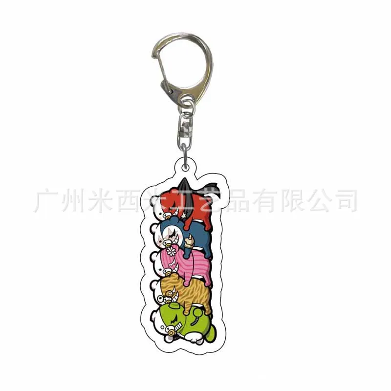 Naegi Makoto Kirigiri Kyoko Maizono Sayaka Cartoon Game Acrylic Key Chains Fashion Jewelry Pendant Cosplay Costumes DIY Props