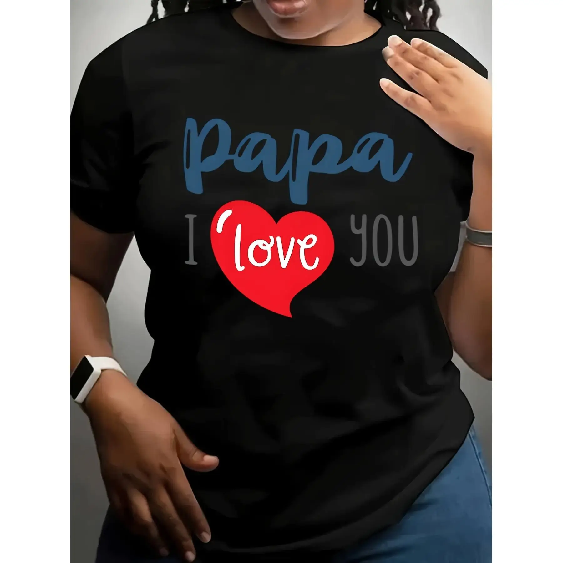 

Idea For Father'S Day T-Shirt, Summer Unique Gift Idea For Father'S Day, Print T-Shirt For Dad With Creative Printing, Short Sle