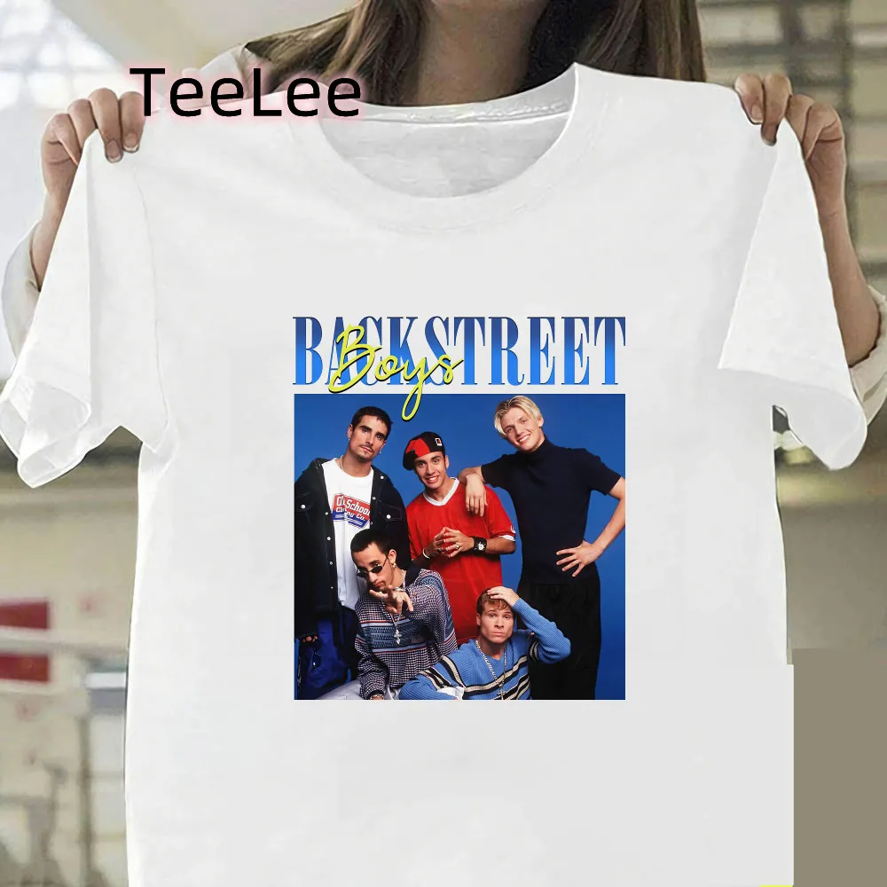 Vintage BSB T Shirt Women Printing Backstreet Boys Graphic Tees Aesthetic Tops T-shirt Harajuku Summer Tshirt 90s Female Clothes