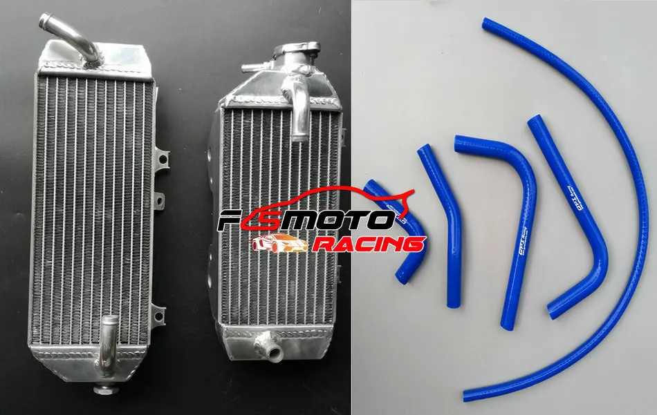Aluminum Radiator+Silicone Hose FOR Kawasaki KX250F KX 250F KXF250 KXF 250 2017 2018 2019 17 18 19