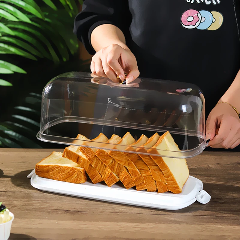 Scatola per imballaggio riutilizzabile per rotoli di torta Scatola per esposizione per riporre il pane tostato Contenitore per la conservazione della pasticceria Forniture per la cottura della cucina