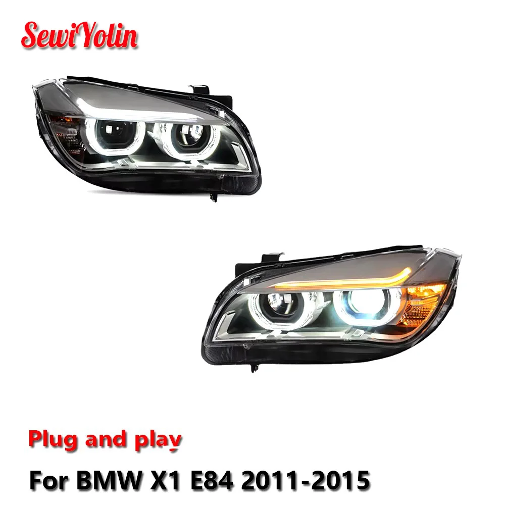 

Car LED Headlight Light Assemblies For BMW X1 E84 2011-2015 Auto Fog DRL Brake Turn Signal Lamp Plug and Play