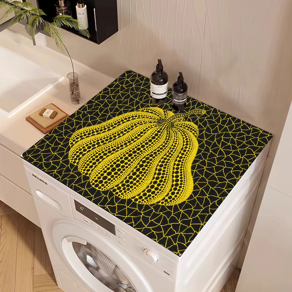 Yayoi Kusama Kitchen Countertop Draining Mat Vintage Absorbent Mat Desktop Drying Mat Coasters Washable Tea Table Pad