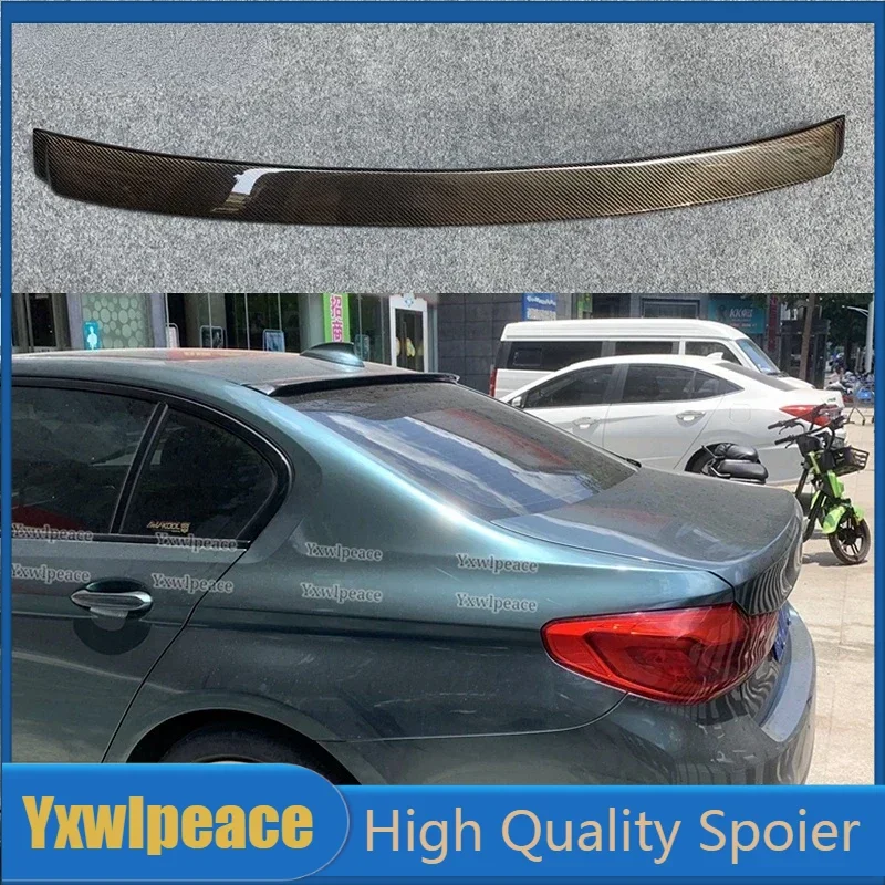 

For BMW 5 Series G30 2018-2022 Spoiler 5 Series G30 525 530li Real Carbon Fiber /ABS Rear Windows Roof Spoiler Wing