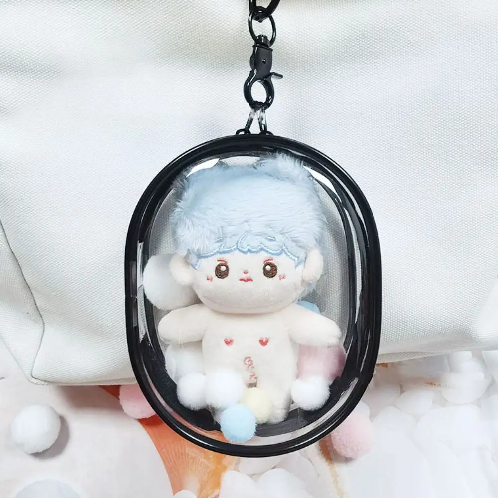 Sac d'extérieur Transparent multicolore pour jouets, boîte d'exposition de poupée transparente 10/15/16cm, Mini mallette de rangement Kawaii