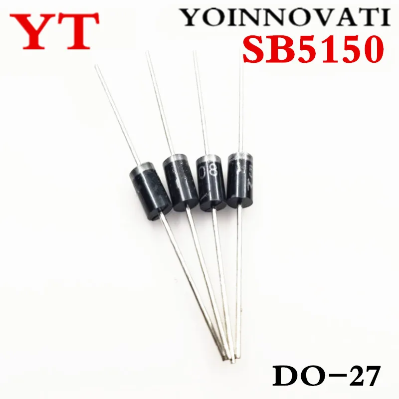 

500pcs/lots SB5150 SR5150 Schottky diode 5A 150V