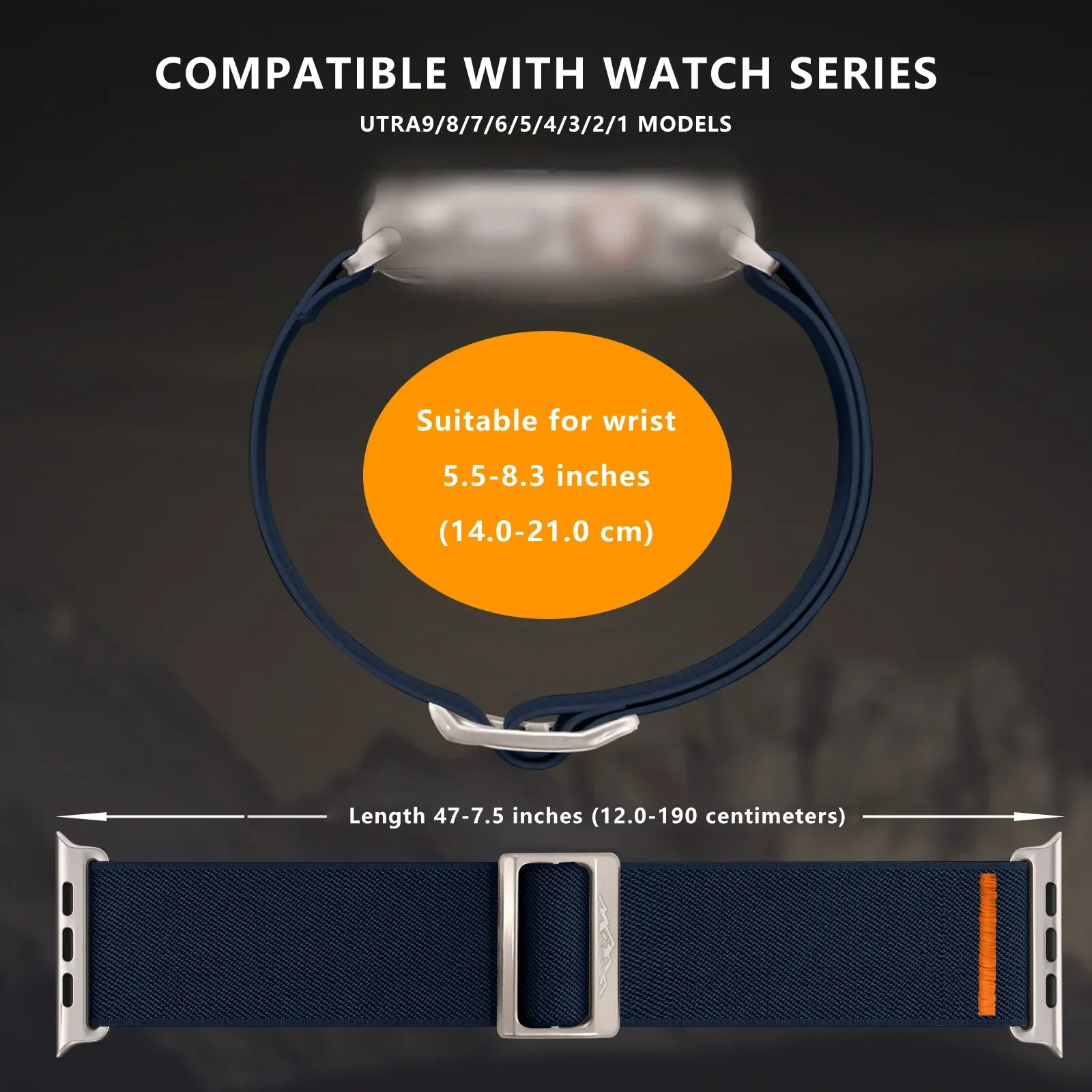 حزام نايلون لساعة أبل الترا 2 الفرقة 49 مللي متر 10 9 8 7 45 مللي متر 41 44 42 مللي متر 46 مللي متر سوار مرن مضفر لسلسلة IWatch 6 SE 5 4