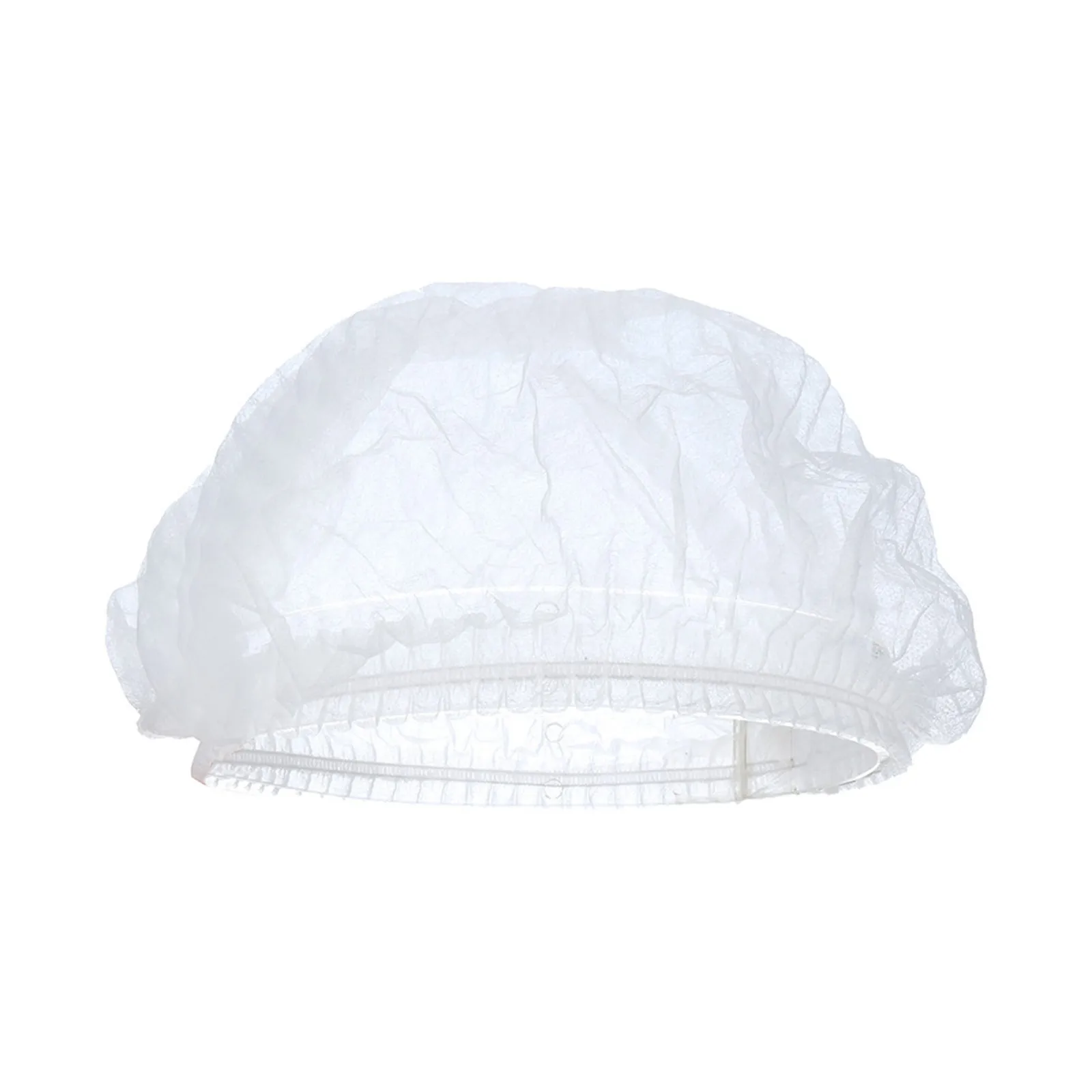 2024 100pcs 42cm Disposable Caps Chef Hat For Restaurant Kitchen Hotel Home gorro de satin para dormir bonnet satin cheveux nuit