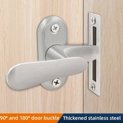 90° and 180° Stainless steel solid material latch Security door latch Toilet door locks