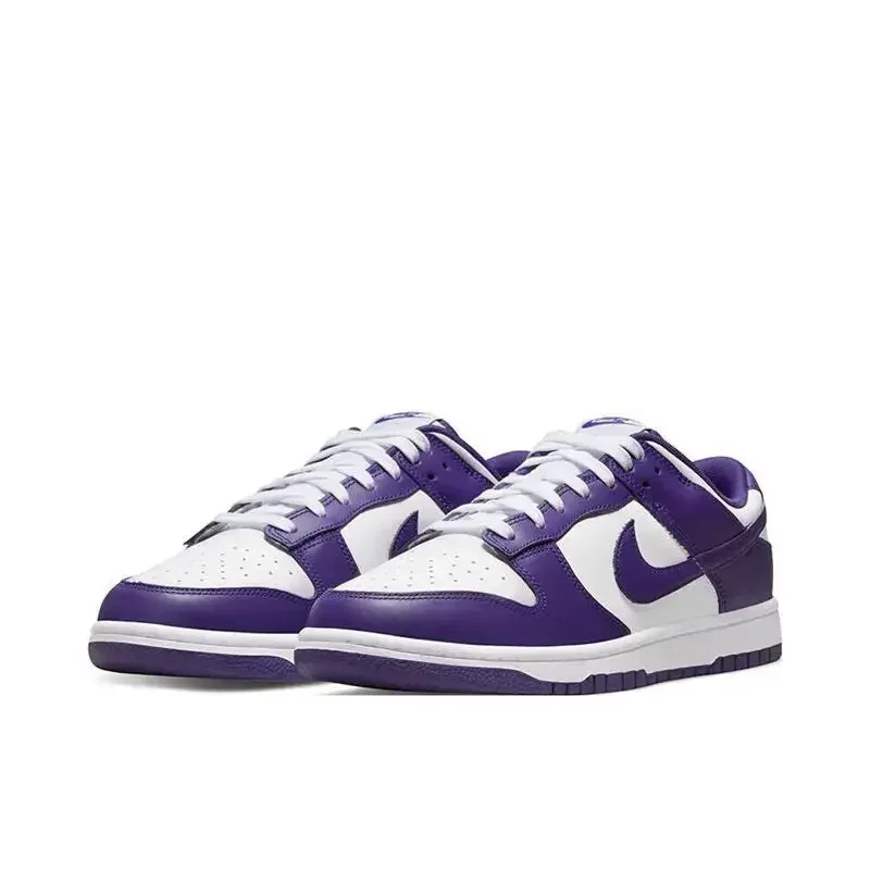 

Nike Dunk Low Court фиолетовые мужские туфли для скейтборда модные повседневные повседневные прогулочные кроссовки мужские DD1391-104