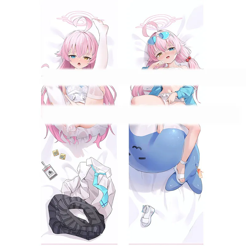 Game Anime Takanasi Hosino Blue Archive Cosplay Dakimakura Hugging Body Pillow Case Long Pillow Cushion Cover Otaku Gift