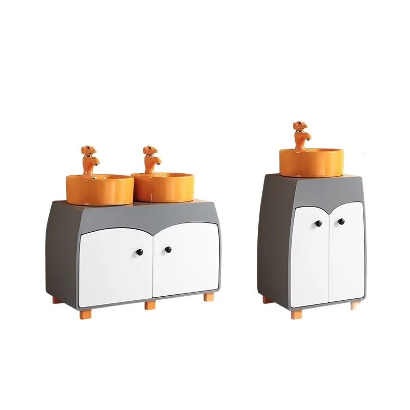 

Kindergarten, bathroom cabinet, children's wash basin, cartoon high and low washbasin