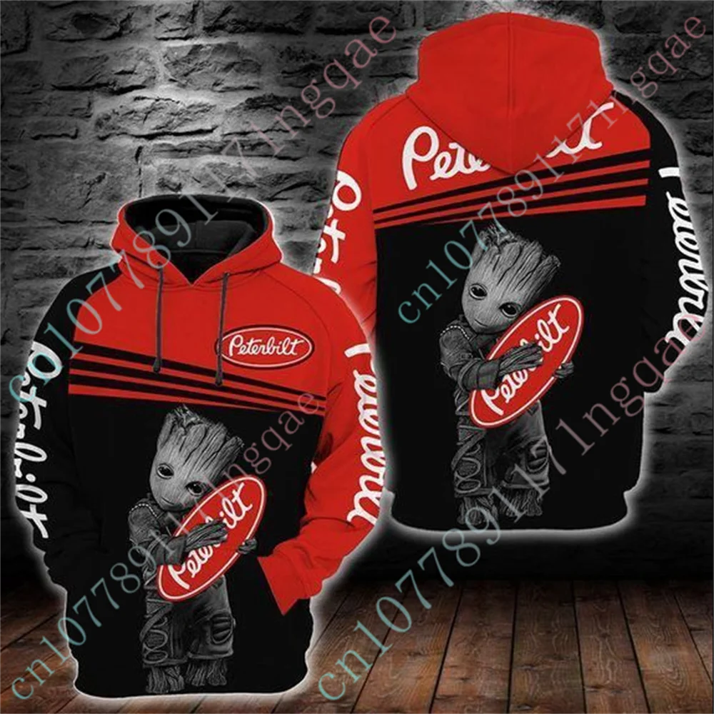 Peterbilt Sweatshirt Unisex Clothing Casual Hoodies For Men Women Harajuku Pullover Top Anime Oversize Zip Hoodies Custom Logo