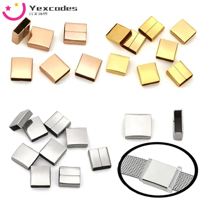 Special offers Fashion Simple Stainless Steel Buckle Zinc Alloy Bead Ring Suitable 10mm Watch strap bracelet Diy Accessories