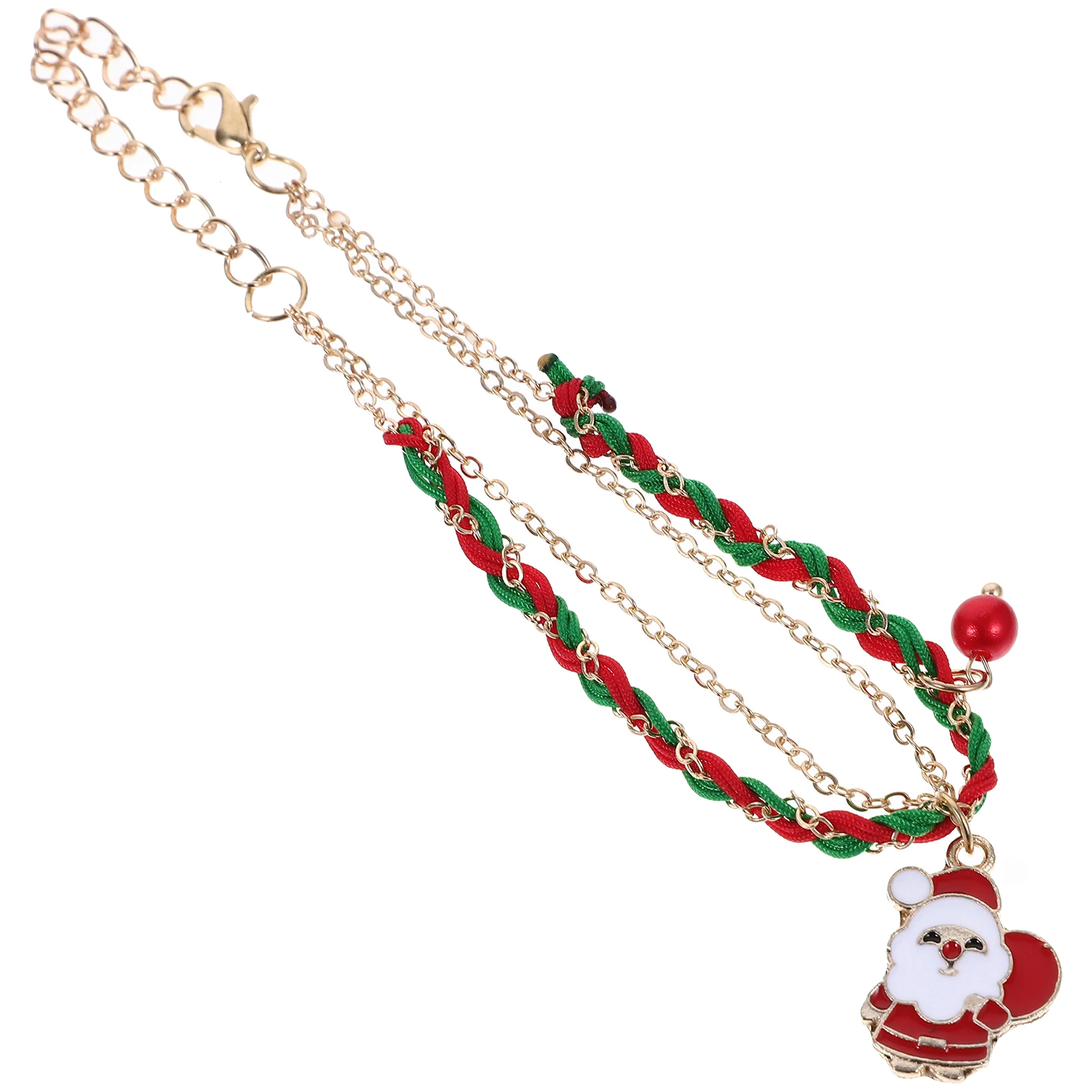 

Christmas Woven Bracelet Hand Rope Women Ladies Decoration Holiday Jewelry MS1389 Cute Charm Nylon Comfortable Matching Clothes