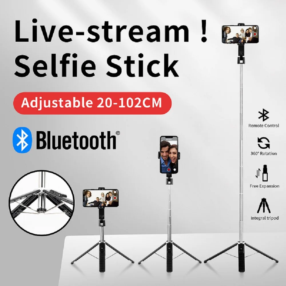 

Selens Fashion Tripode Selfie Stick Photo Holder Tripod Live Broadcast photography Phone Bluetooth Remote Control Tripe штатив