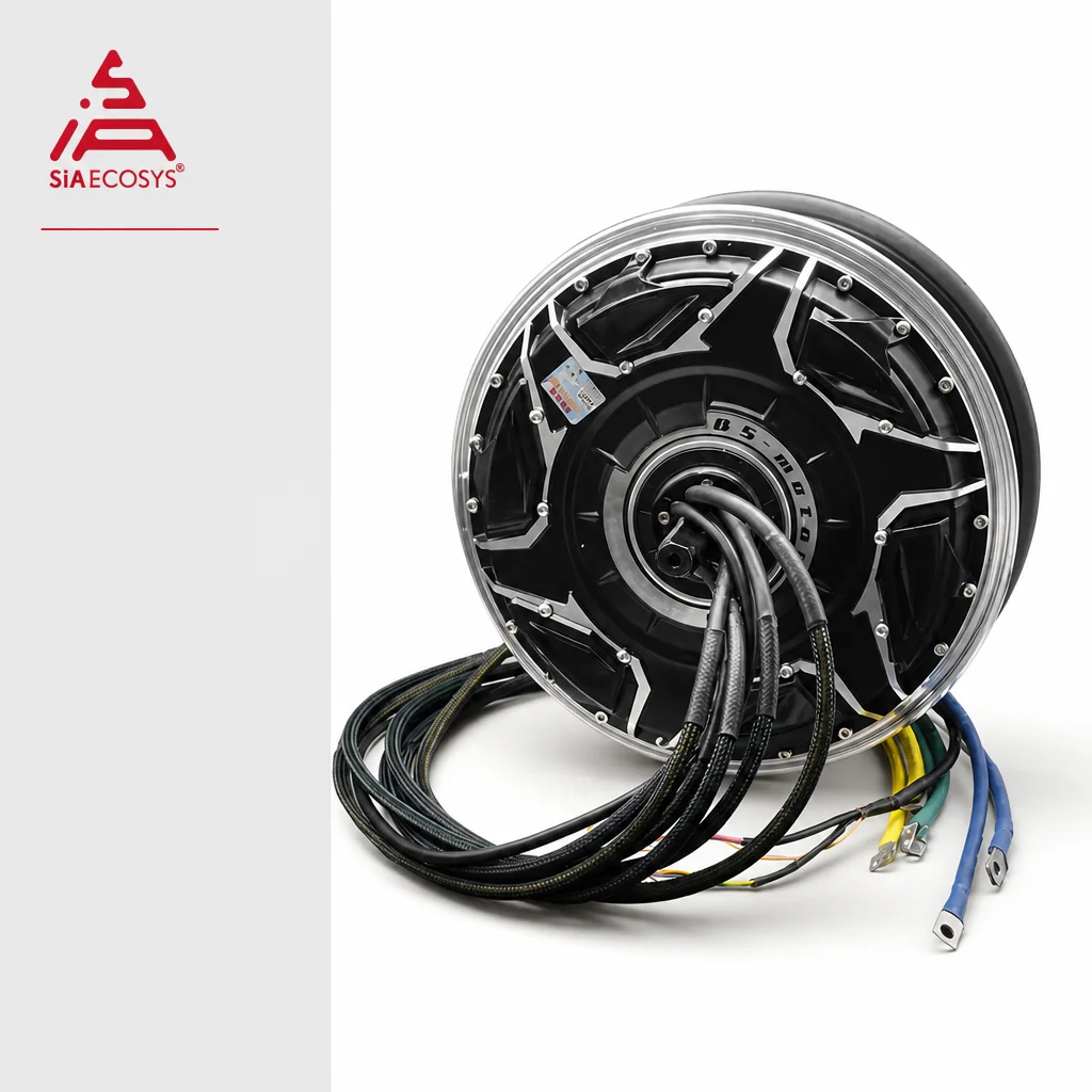 QSMOTOR QS268 12x3.5 Inch 90H 25KW 72V High Power Hub Motor for Electric Scooter Motorcycle Racing Wheel Drive Conversion Kit