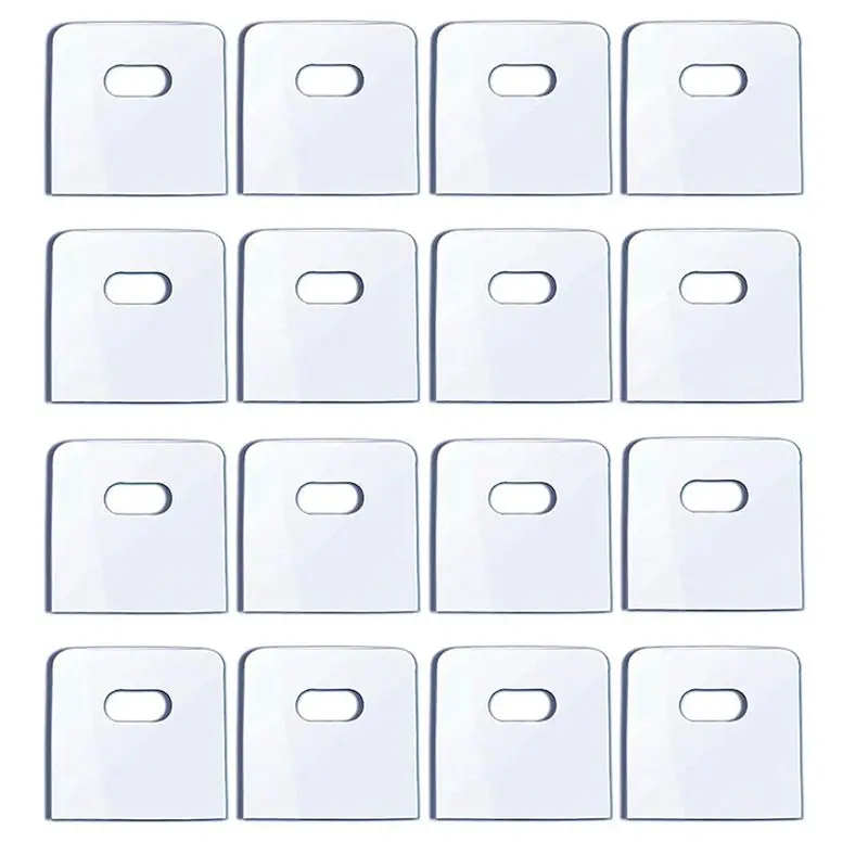 A93E-48 Set/ 96 Pieces Clear Vertical Blind Repair Tabs, Vertical Blind Repair Vane Savers, Vertical Blinds Replacement Slats