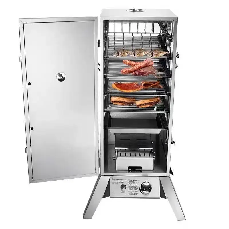 Stainless Steel Commercial Smokehouse Vertical Meat Smoker House Machine Meat Smoking Ovens Product Making Machines