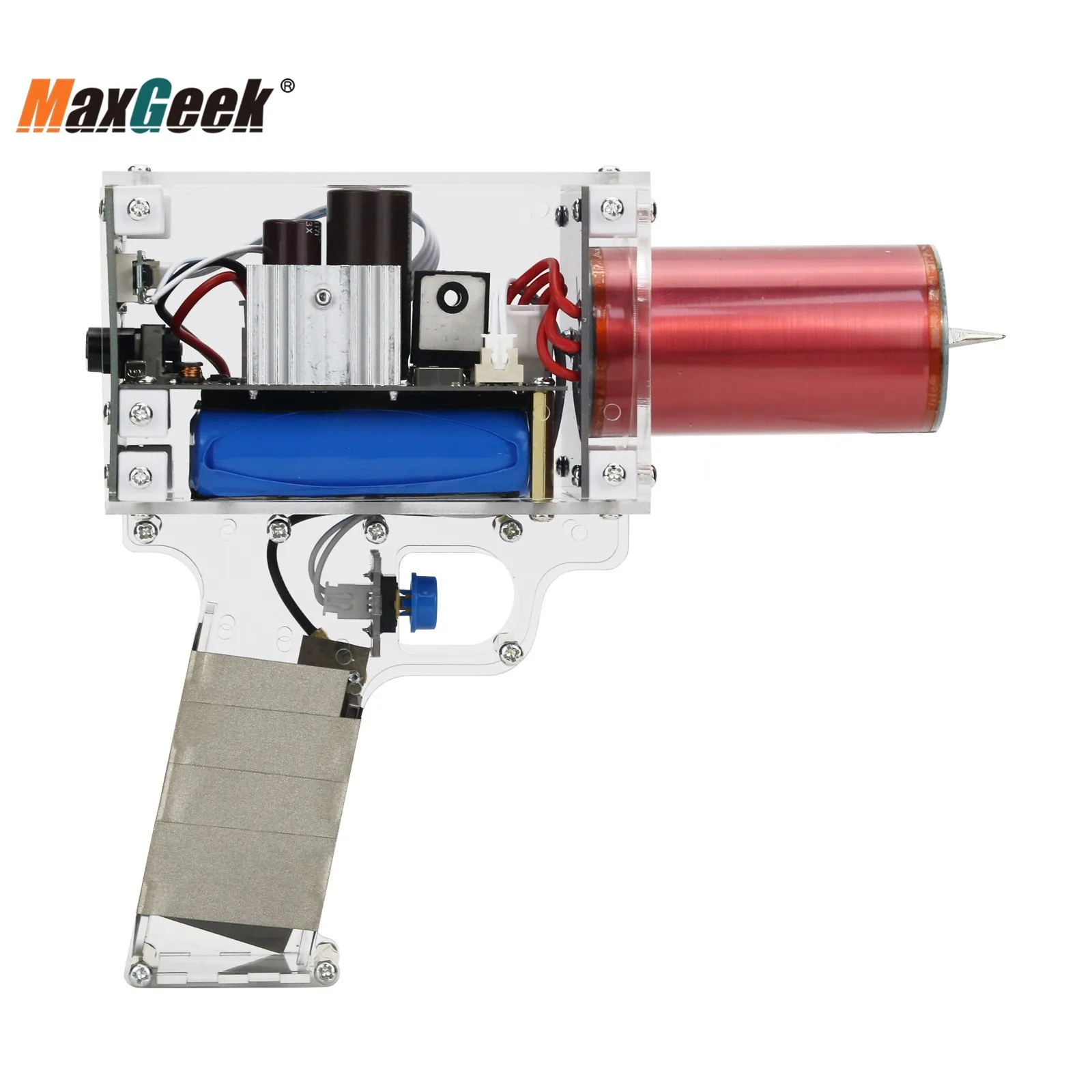 

Maxgeek Portable Electronics Trigger Mode Tesla Coil Handheld Tesla Coil Artificial Lightning DIY