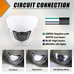 Motorcycle Headlight For Yamaha WR250F WR450F YZ250F YZ450F 2015-2019 Motocross Led Headlamp Daytime Running Lights Accessories